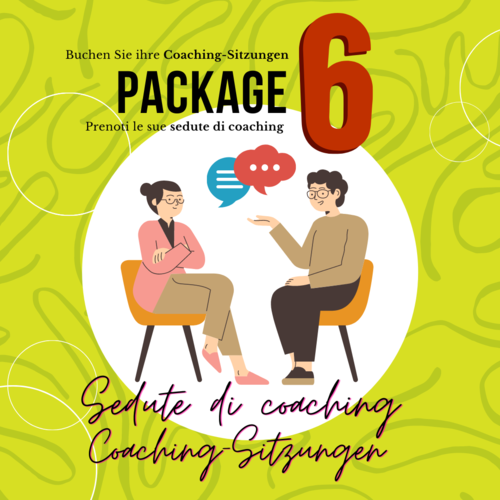 Package di 6 sedute Coaching - in presenza o a distanza