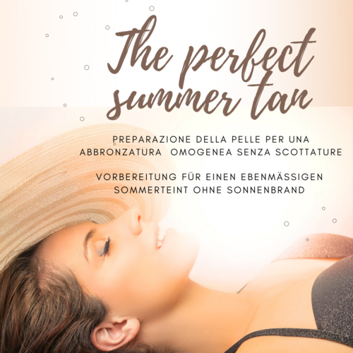 The perfect summer tan - con libretto info & istruzione cura