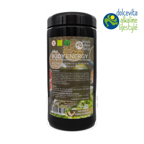 alka BODY ENERGY - granulato vegetale ricco di minerali, vitamine, proteine ed enzimi - 550 gr