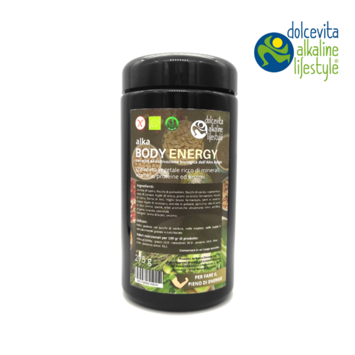 alka BODY ENERGY - granulato vegetale ricco di minerali, vitamine, proteine ed enzimi - 275 gr