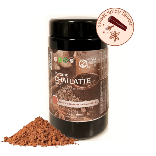 instant CHAI LATTE powder BIO für Zubereitung Heiss- oder Kaltgetränk - 200 g/ 40 Portionen